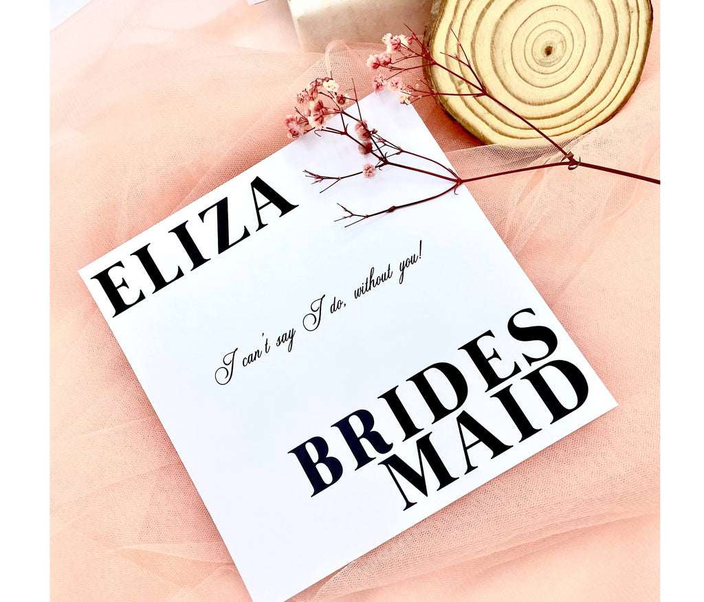 Bridal Party Proposal Card - Bold