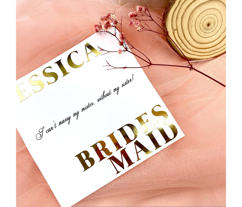 Bridal Party Proposal Card - Bold
