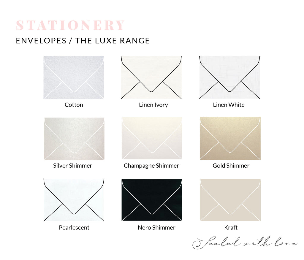 Envelopes - Luxe Range