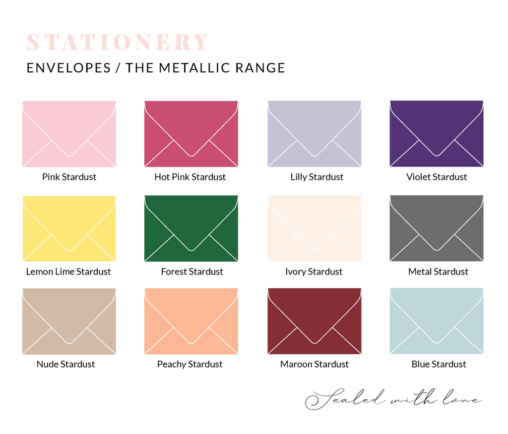 Envelopes - Metallic Range