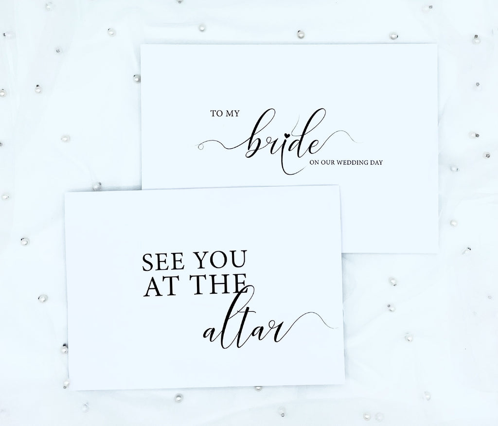 Wedding Day Card - See you at the Altar